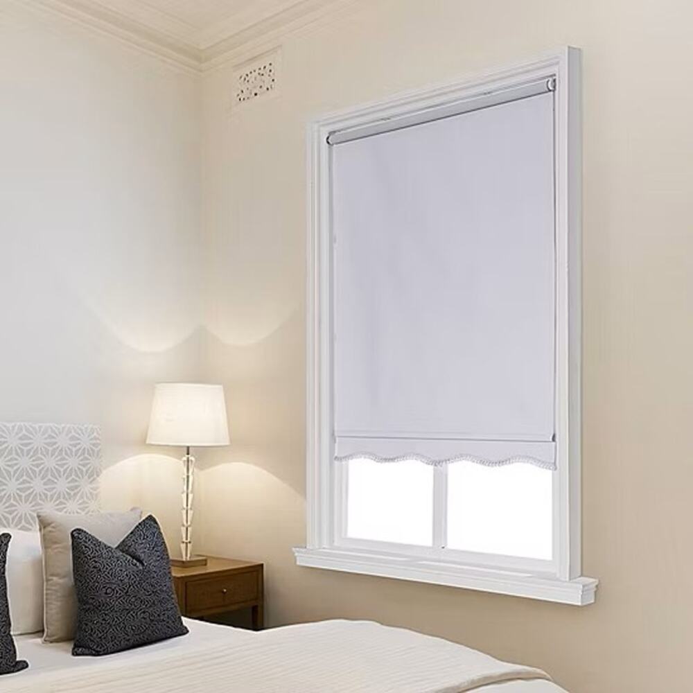 36x64 Charlotte Cut To Width Cordless Blackout Roller Shade Pure White